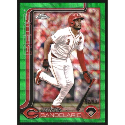 2025 Topps Chrome Green Wave Refractors #85 Jeimer Candelario