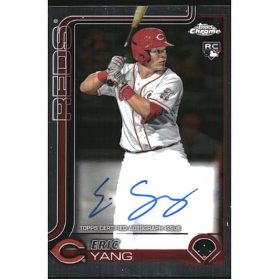 2025 Topps Chrome Rookie Autographs #RAYANG Eric Yang