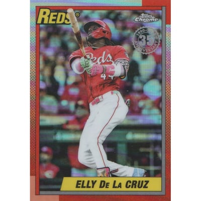 2025 Topps Chrome Update '90 Topps #90CU3 Elly De La Cruz