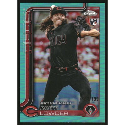 2025 Topps Chrome Update Aqua Refractors #USC110 Rhett Lowder