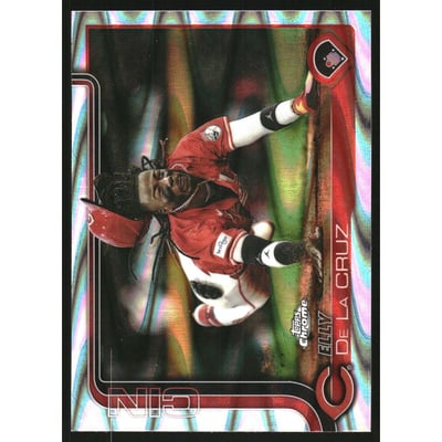 2025 Topps Chrome Update RayWave Refractors #USC189 Elly De La Cruz