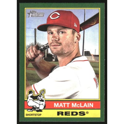 2025 Topps Heritage Green Border #221 Matt McLain