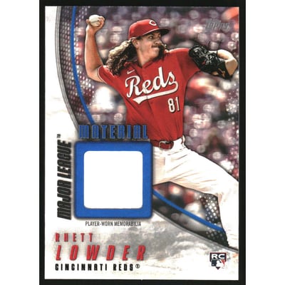 2025 Topps Major League Materials Blue #MLM2RLO Rhett Lowder S2