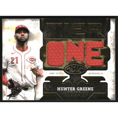 2025 Topps Tier One Relics Die Cut #T1RDHG Hunter Greene