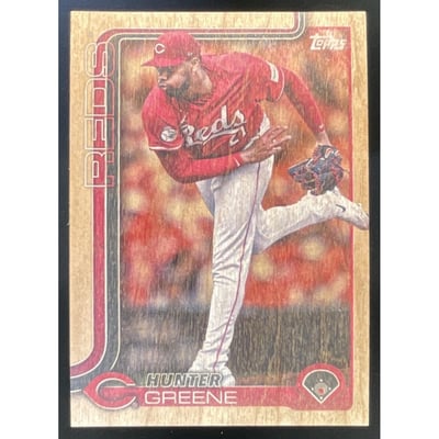 2025 Topps Wood #216 Hunter Greene /25