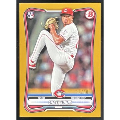 2026 Bowman Gold Border #3 Chase Burns RC /50
