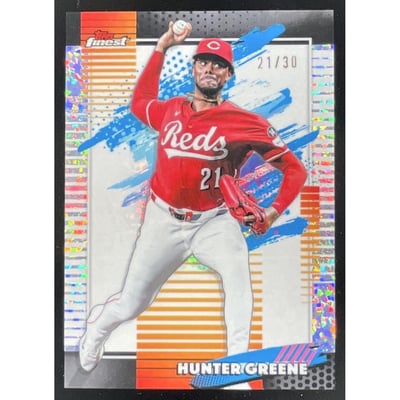 2026 Topps Finest Uncommon White Refractor #169 Hunter Greene /30