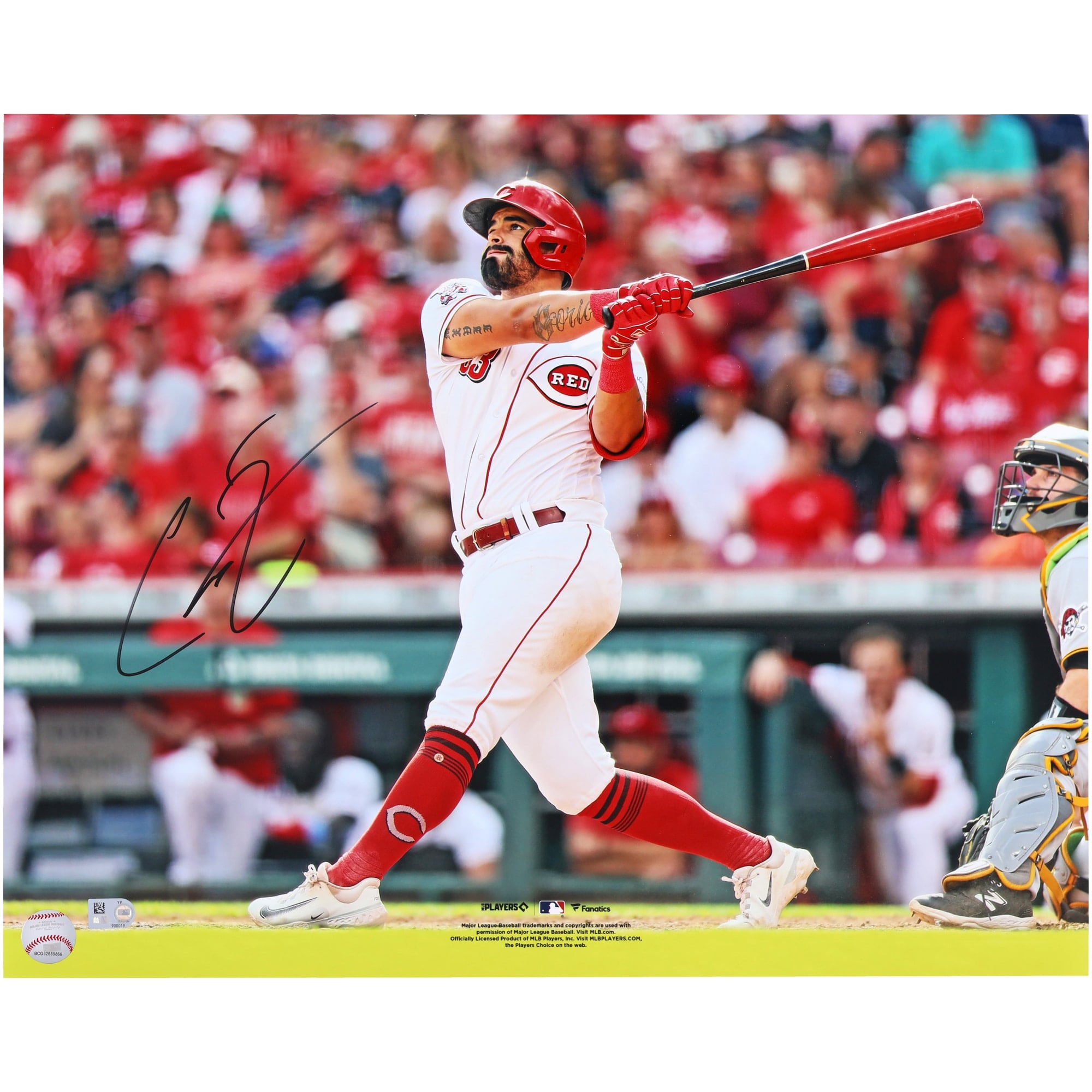 Christian Encarnacion-Strand Cincinnati Reds Autographed 16" x 20" Hitting Photograph