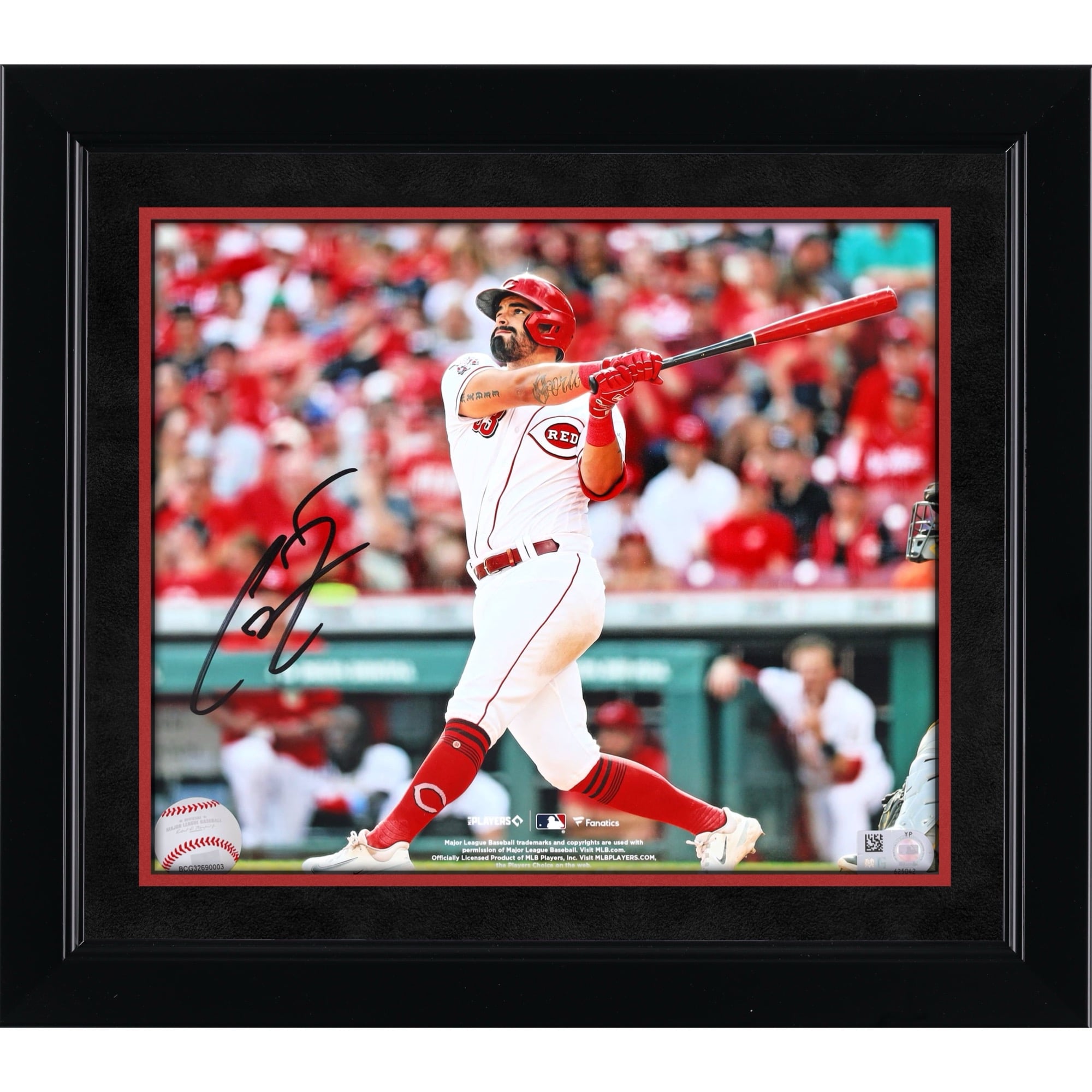 Christian Encarnacion-Strand Cincinnati Reds Autographed 8" x 10" Hitting Photograph