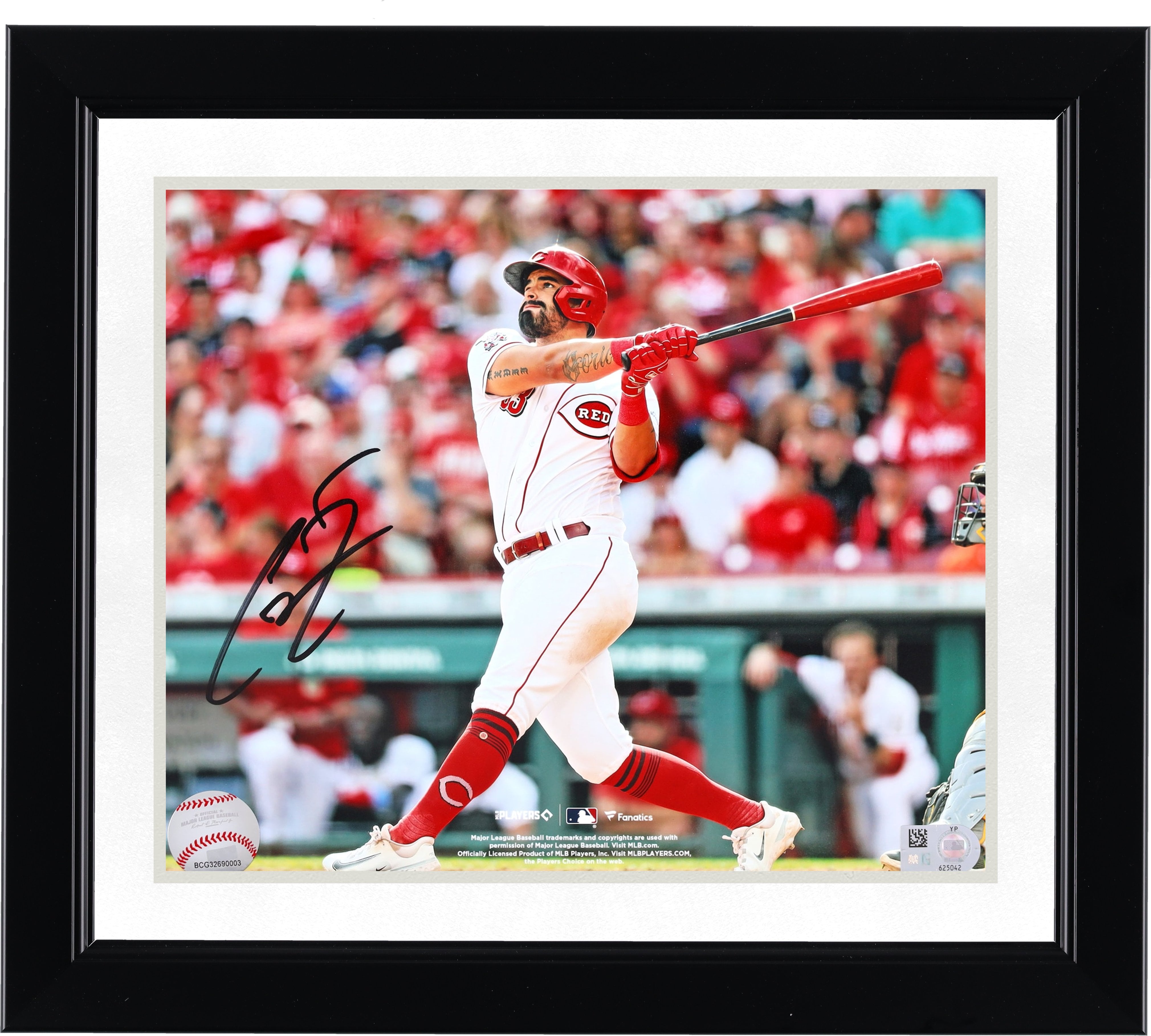 Christian Encarnacion-Strand Cincinnati Reds Autographed 8" x 10" Hitting Photograph