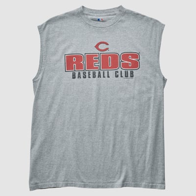 Cincinnati Reds Genuine Merchandise 2010s Tank - Heather Gray - L by Fanatics Real Vintage