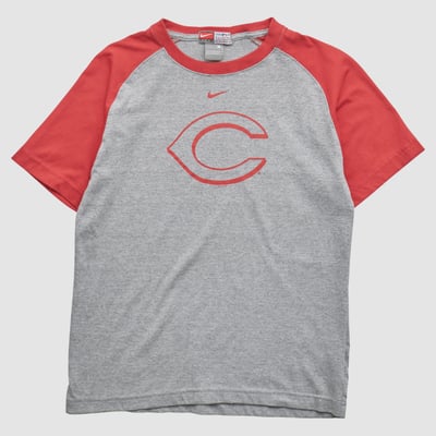 Cincinnati Reds Nike 2000s T-shirt - Heather Gray - Yth M by Fanatics Real Vintage