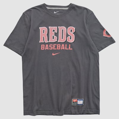 Cincinnati Reds Nike 2010s T-shirt - Charcoal - S by Fanatics Real Vintage