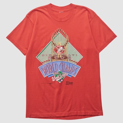Cincinnati Reds Salem Sportswear 1990 T-shirt - Red - S by Fanatics Real Vintage