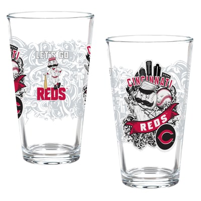Cincinnati Reds Two-Piece 16oz. Hometown Series Pint Glass Set