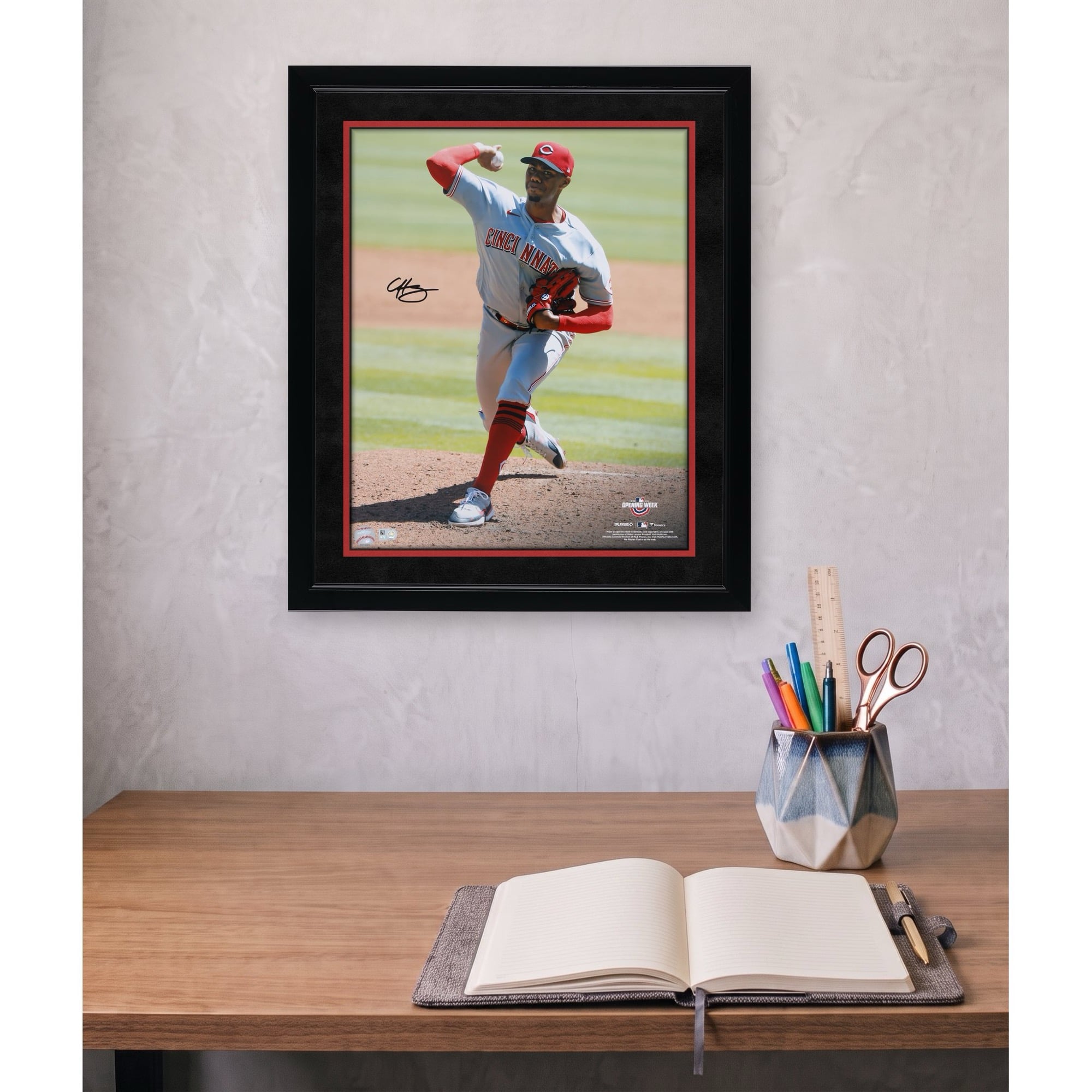 Hunter Greene Cincinnati Reds Autographed 16'' x 20'' Pitching Photograph