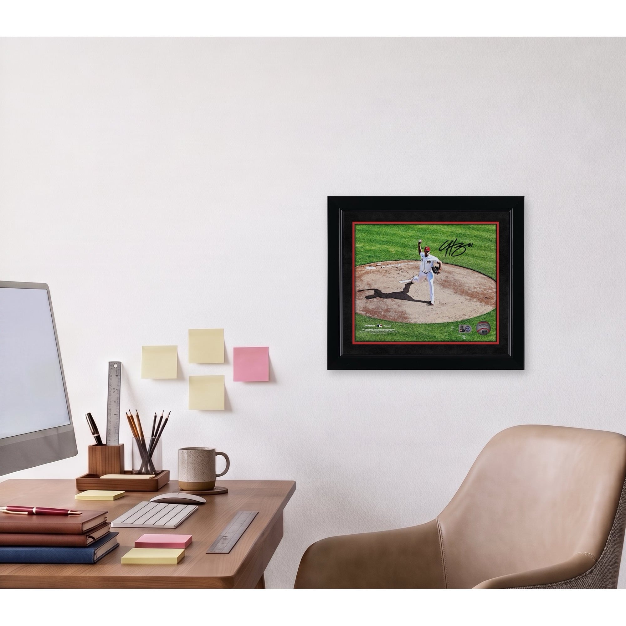 Hunter Greene Cincinnati Reds Autographed 8" x 10" First Pitch Opening Day 2023 Photograph