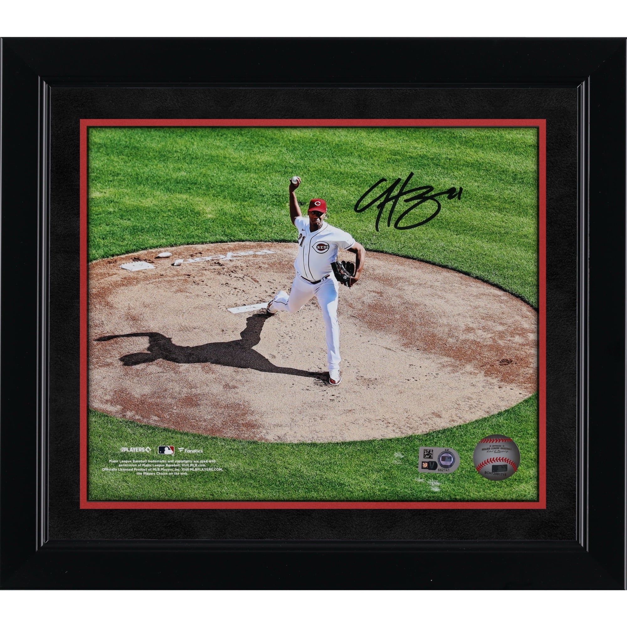 Hunter Greene Cincinnati Reds Autographed 8" x 10" First Pitch Opening Day 2023 Photograph