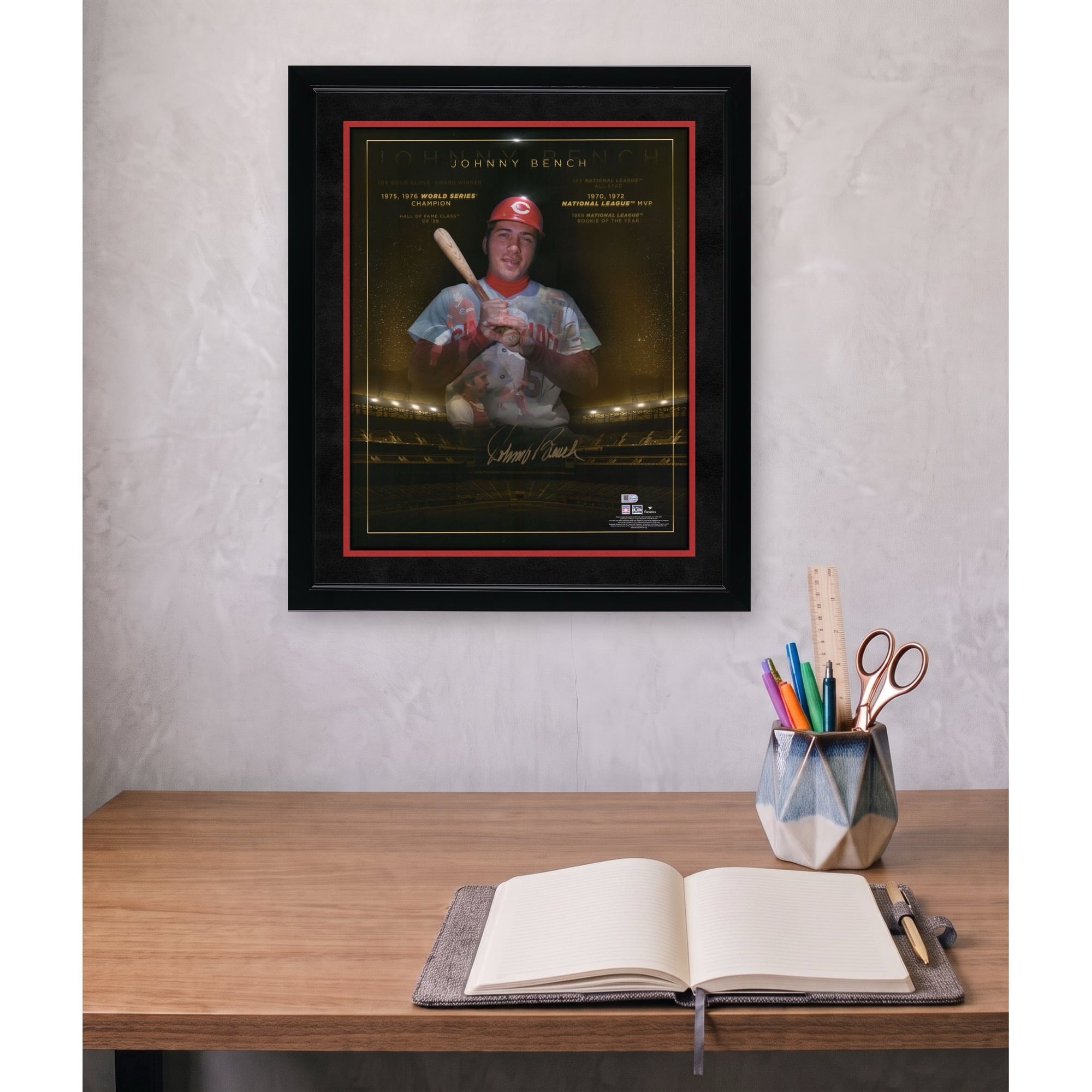 Johnny Bench Cincinnati Reds Autographed 16" x 20" Golden Years Photograph