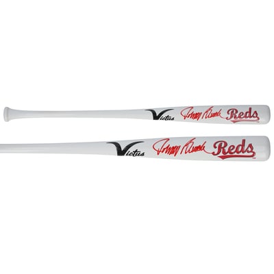 Johnny Bench Cincinnati Reds Autographed Fanatics Authentic Victus Team ID Mini Bat