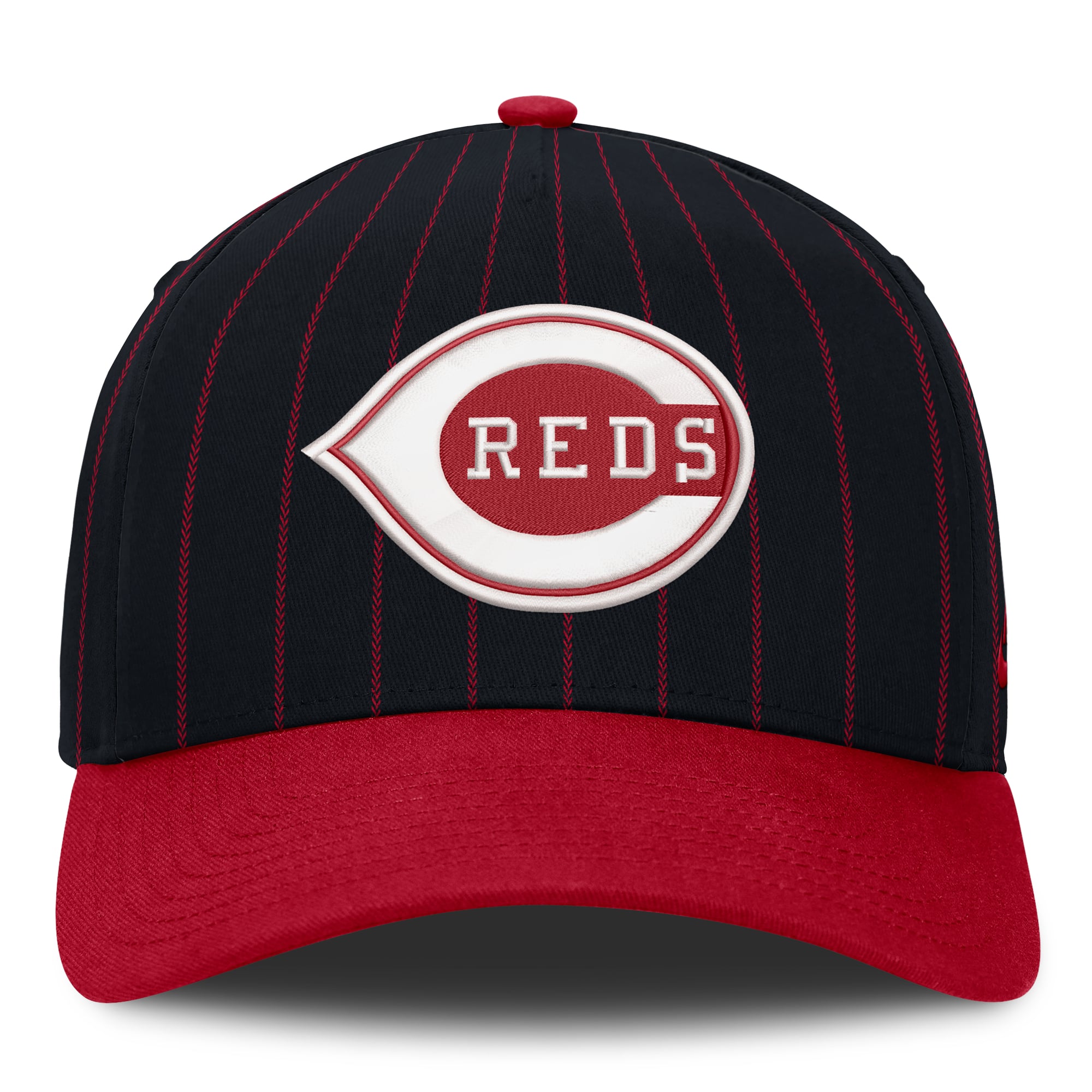 Casquette ajustable Nike noire et rouge Cincinnati Reds Cooperstown Rise pour homme