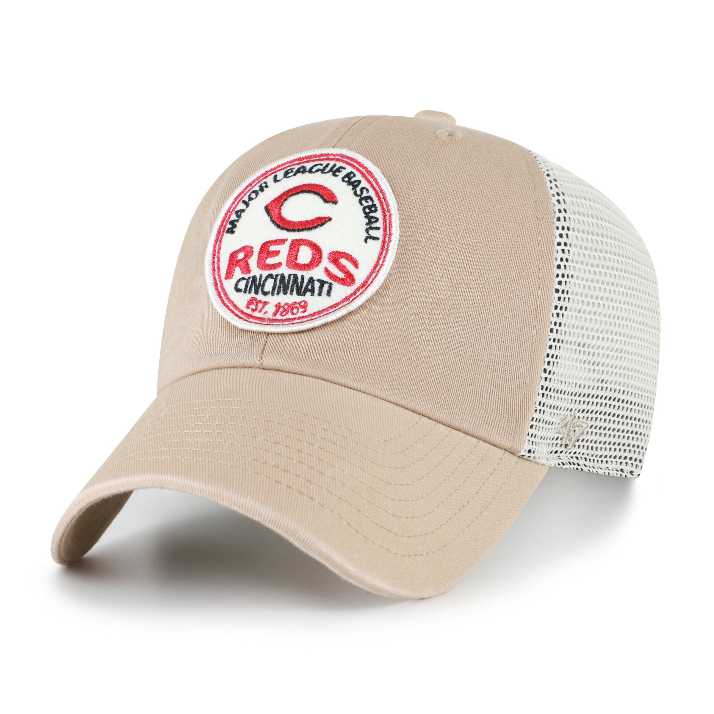 Casquette ajustable kaki '47 Cincinnati Reds Clean Up pour homme