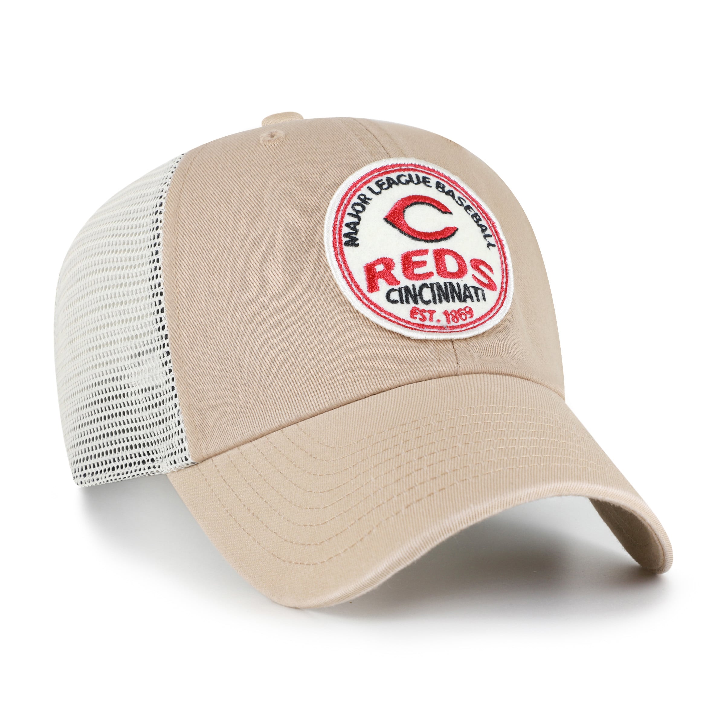 Casquette ajustable kaki '47 Cincinnati Reds Clean Up pour homme