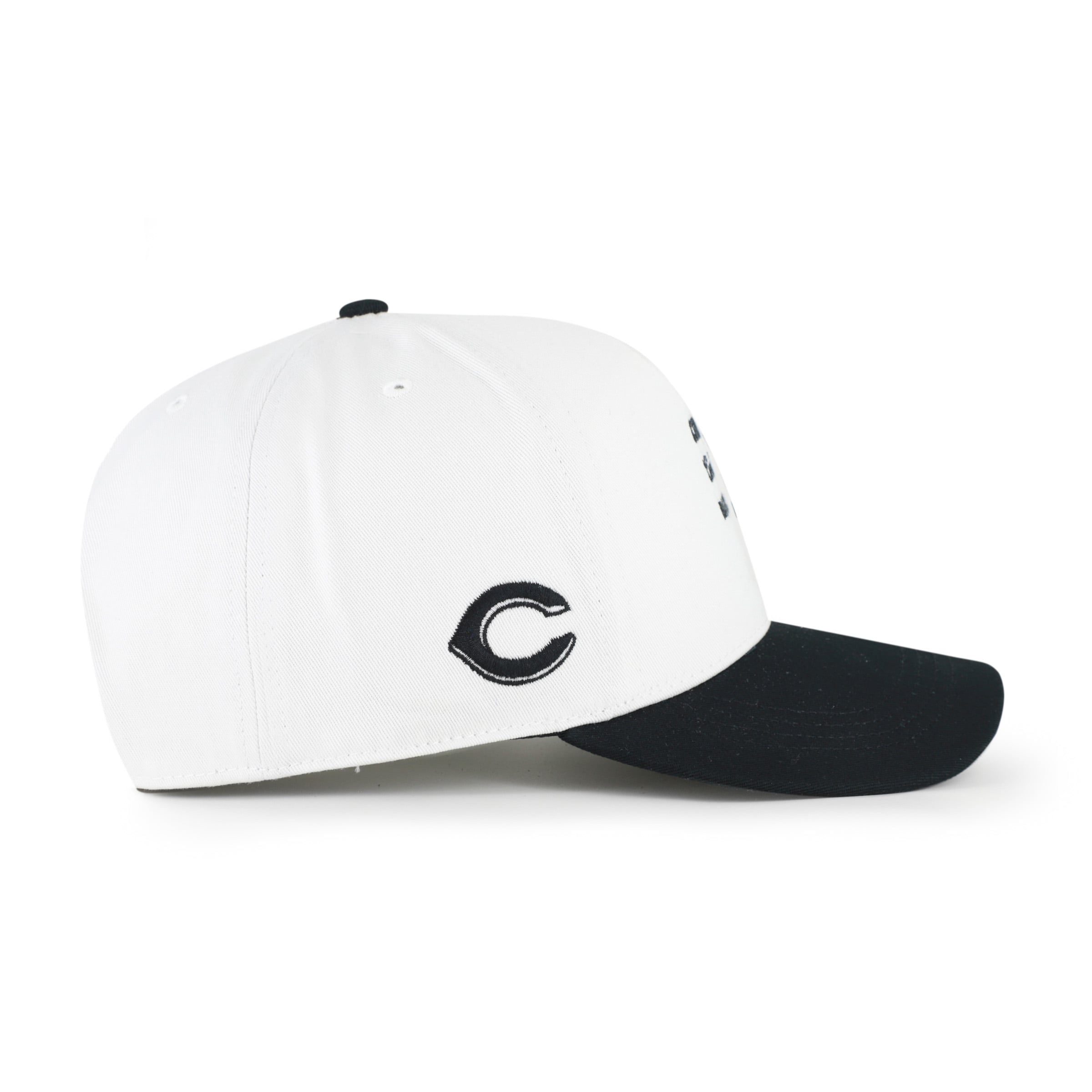 Men's '47 White/Black Cincinnati Reds Contemporary Two-Tone Hitch Adjustable Hat
