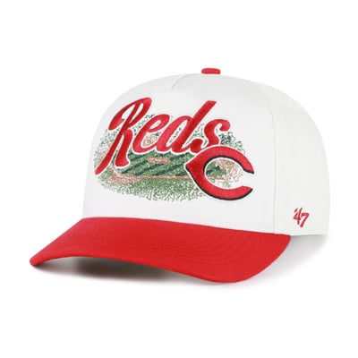 Cincinnati Reds '47 Enfield Hitch Adjustable Hat - White/Red