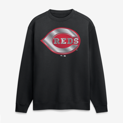 Cincinnati Reds  Metallic Mascot Sweatshirt - Black