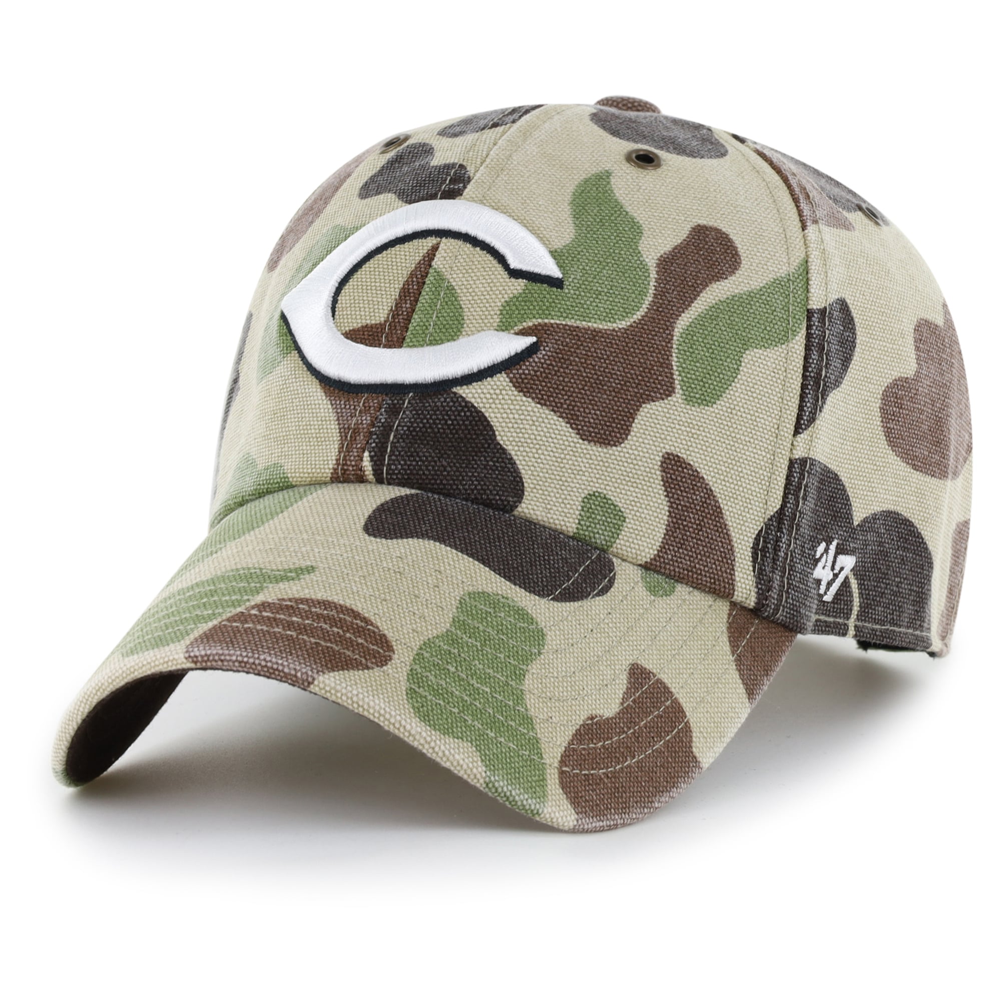 Casquette ajustable Carhartt x '47 Camo Cincinnati Reds Duck Clean Up pour homme