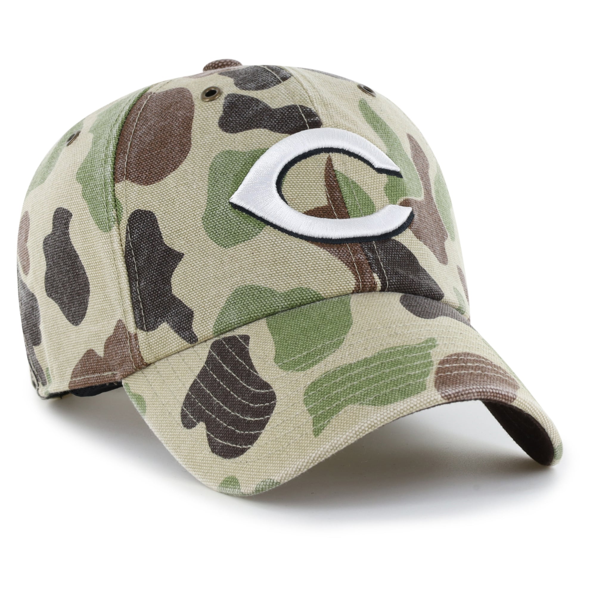 Casquette ajustable Carhartt x '47 Camo Cincinnati Reds Duck Clean Up pour homme