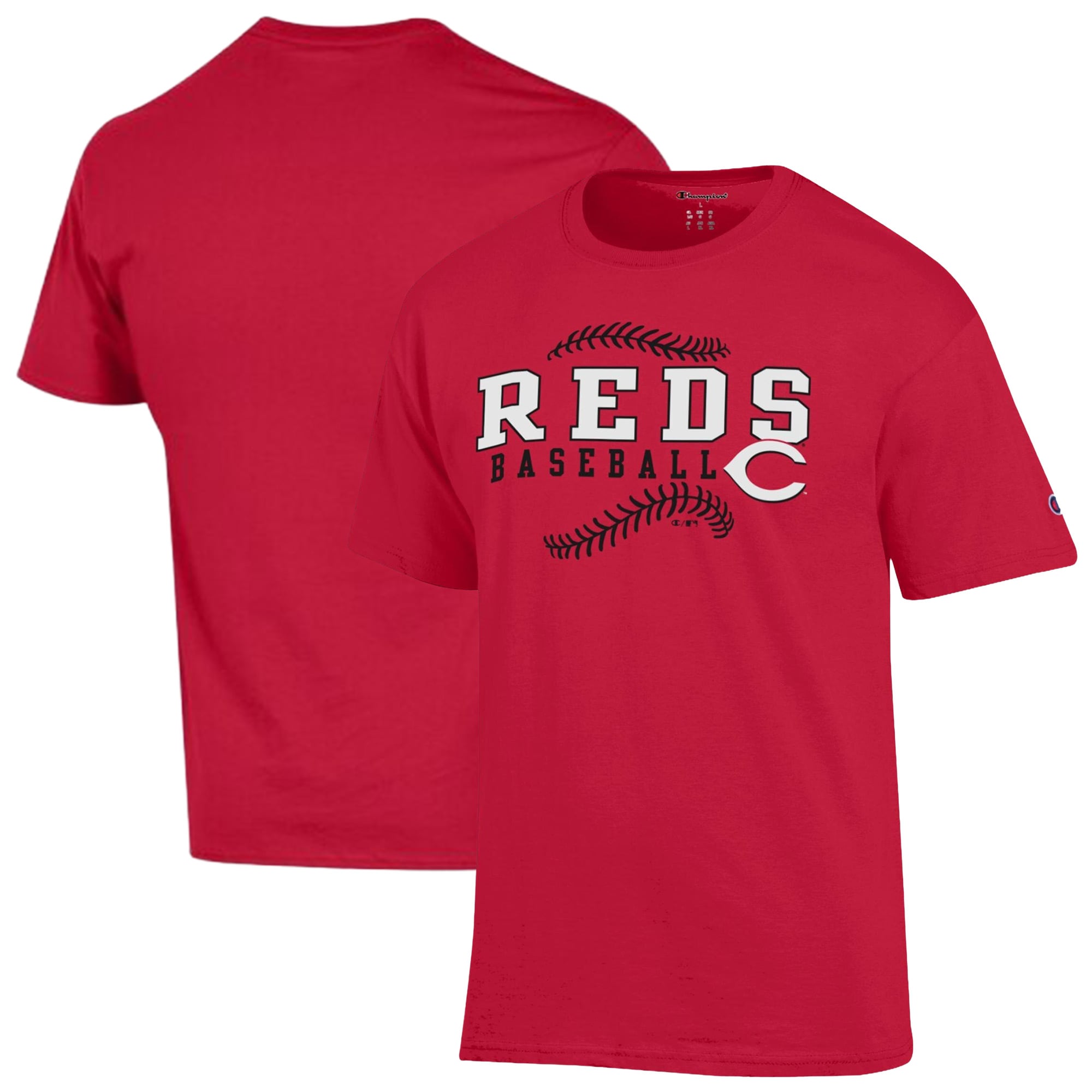 Men's Champion Red Cincinnati Reds Baseball T-Shirt