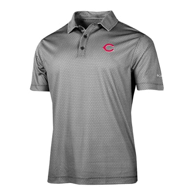Cincinnati Reds Columbia Crosscurrent Polo - Black