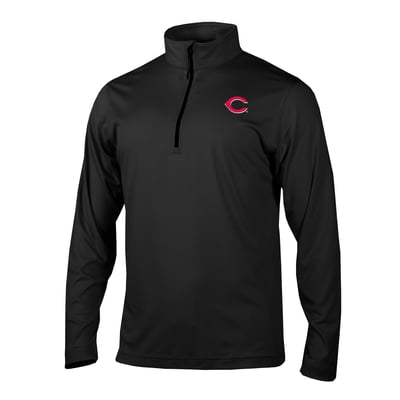 Cincinnati Reds Columbia Fairway Break Quarter-Zip Pullover - Black