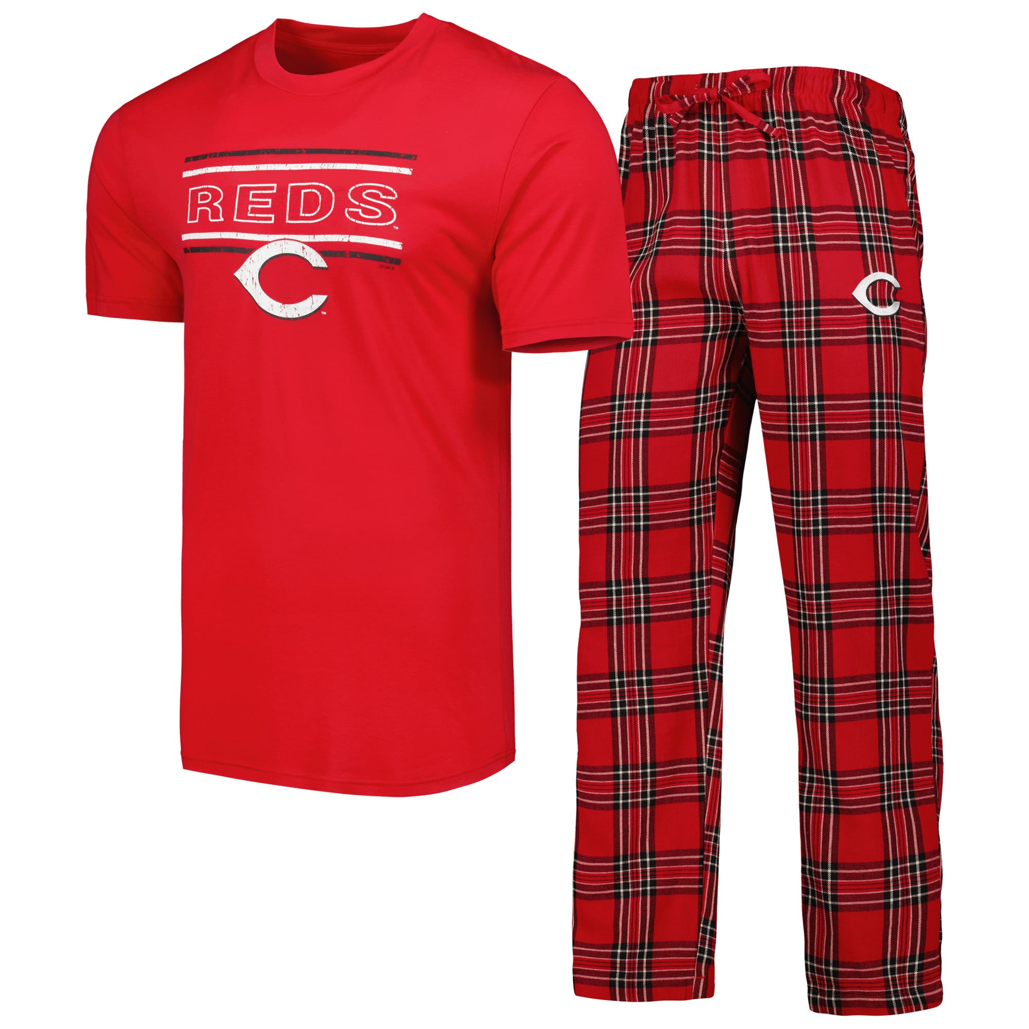◎redsページ◎ Men's Concepts Sport Red/Black Cincinnati Reds Badge Top & Pants