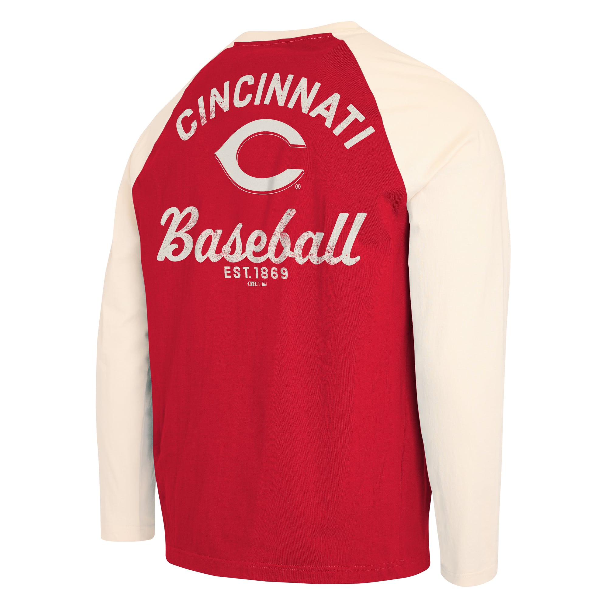 T-shirt à manches longues Henley rouge et blanc Cincinnati Reds de la collection Darius Rucker pour homme par Fanatics