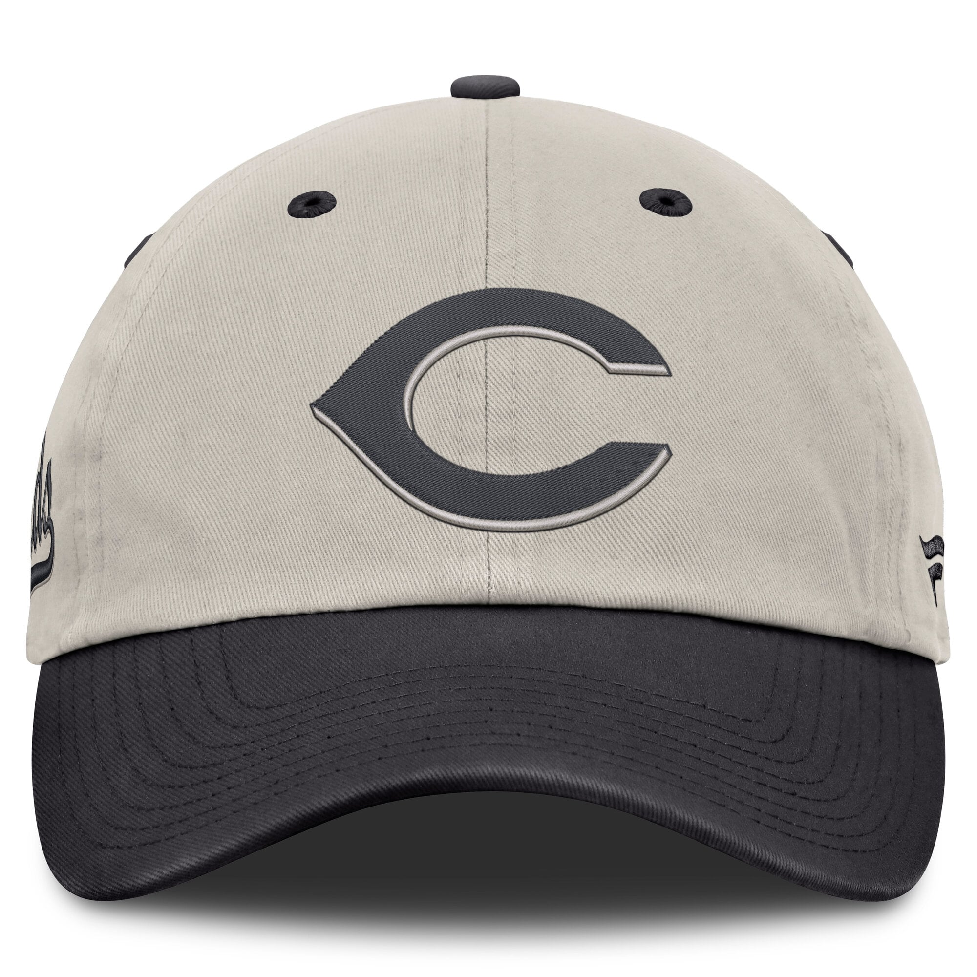 Casquette ajustable Fanatics beige/anthracite Cincinnati Reds pour homme