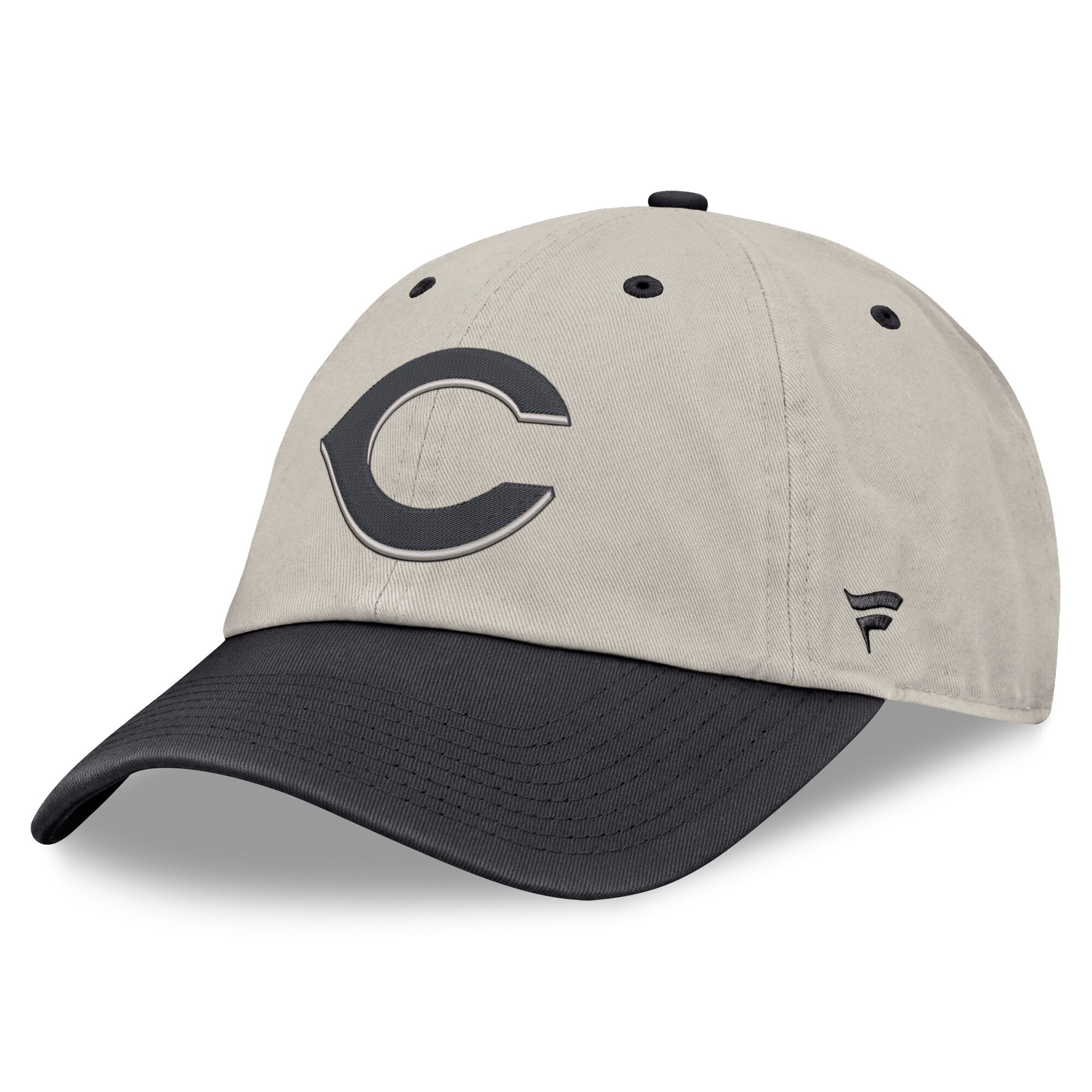 Casquette ajustable Fanatics beige/anthracite Cincinnati Reds pour homme