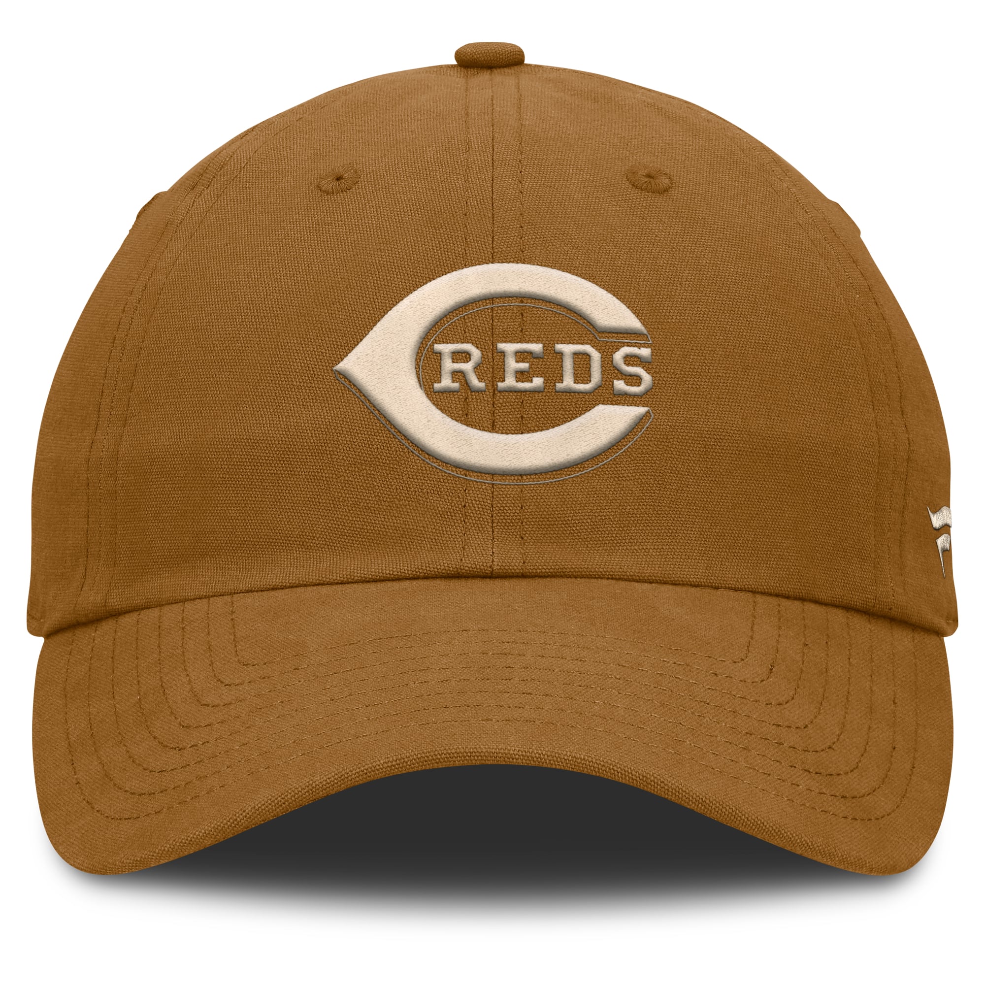 Casquette ajustable Cincinnati Reds Act Natural Chopper de Fanatics Brown pour hommes