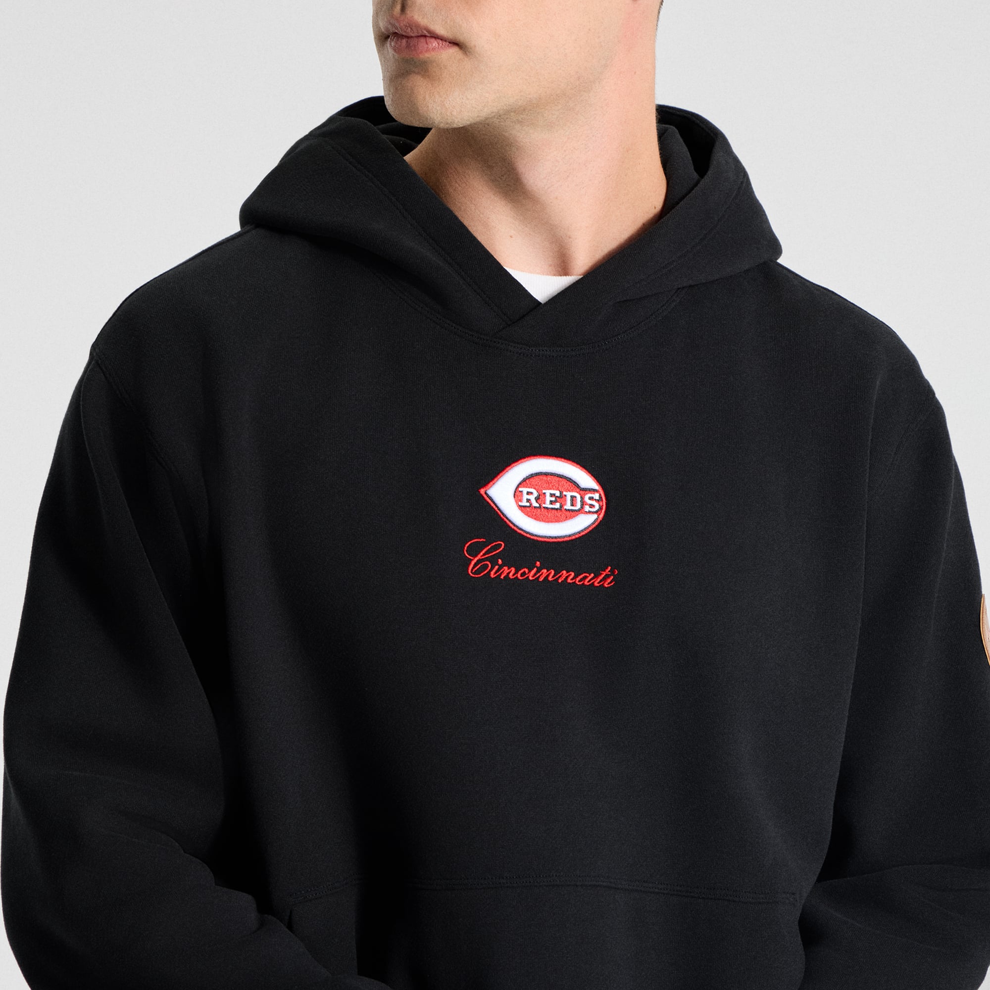 Sweat à capuche Steady State noir des Reds de Cincinnati lululemon pour homme