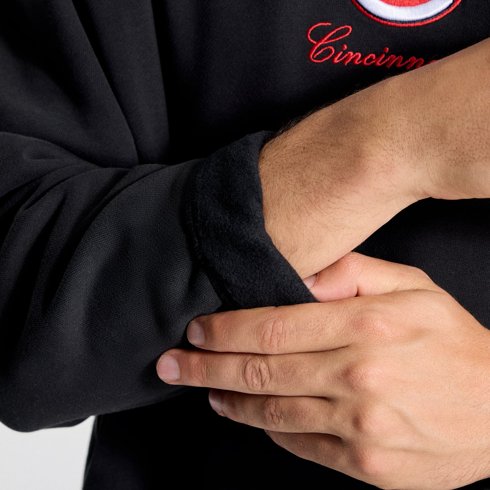 Sweat à capuche Steady State noir des Reds de Cincinnati lululemon pour homme