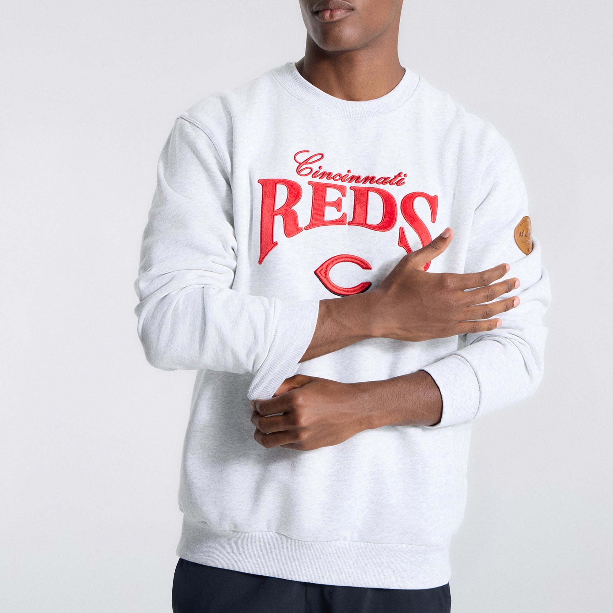 Sweat-shirt Steady State gris chiné ultra clair pour homme de lululemon, coloris Cincinnati Reds.