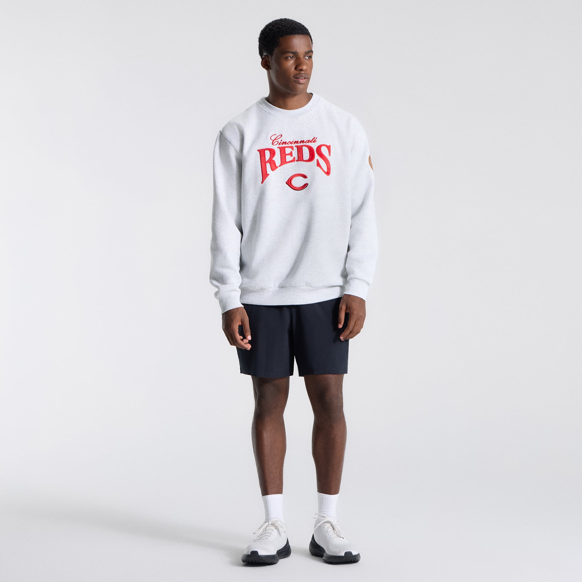 Sweat-shirt Steady State gris chiné ultra clair pour homme de lululemon, coloris Cincinnati Reds.
