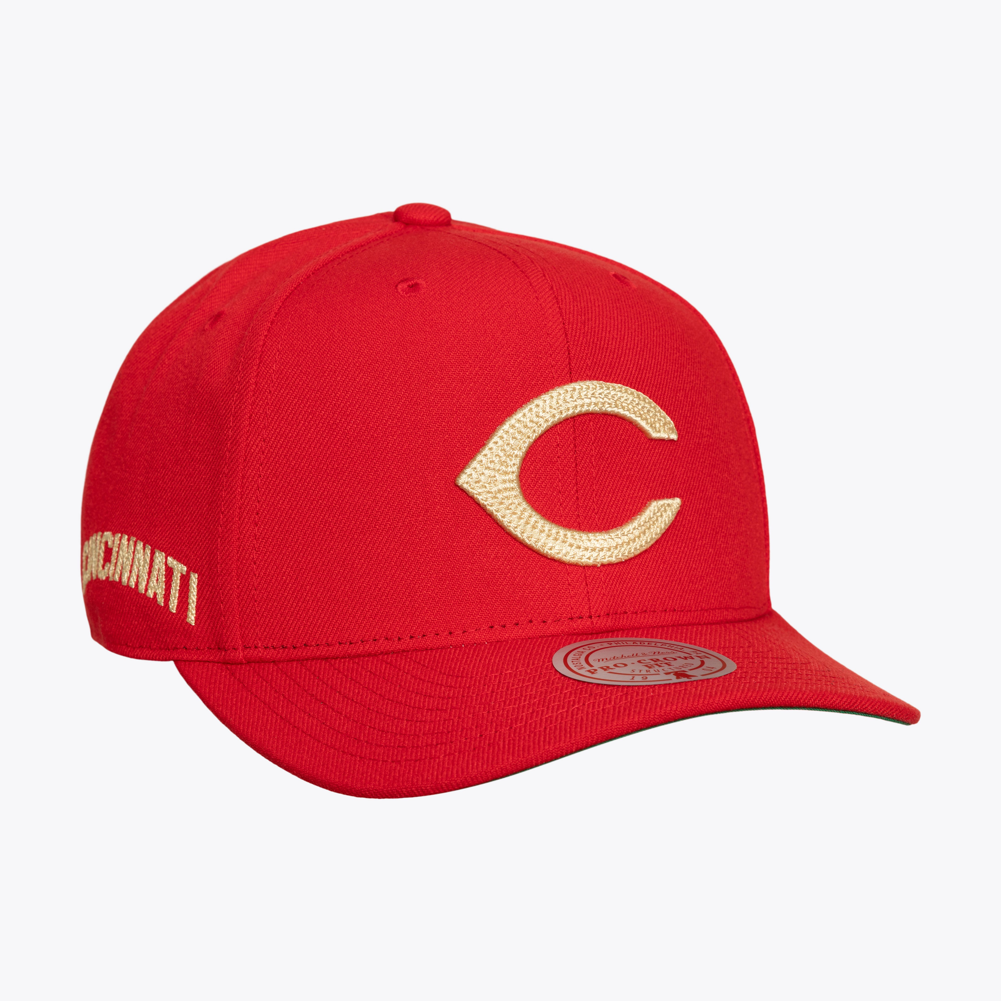 Men's Mitchell & Ness Red Cincinnati Reds Secondary Pop Pro Snapback Hat