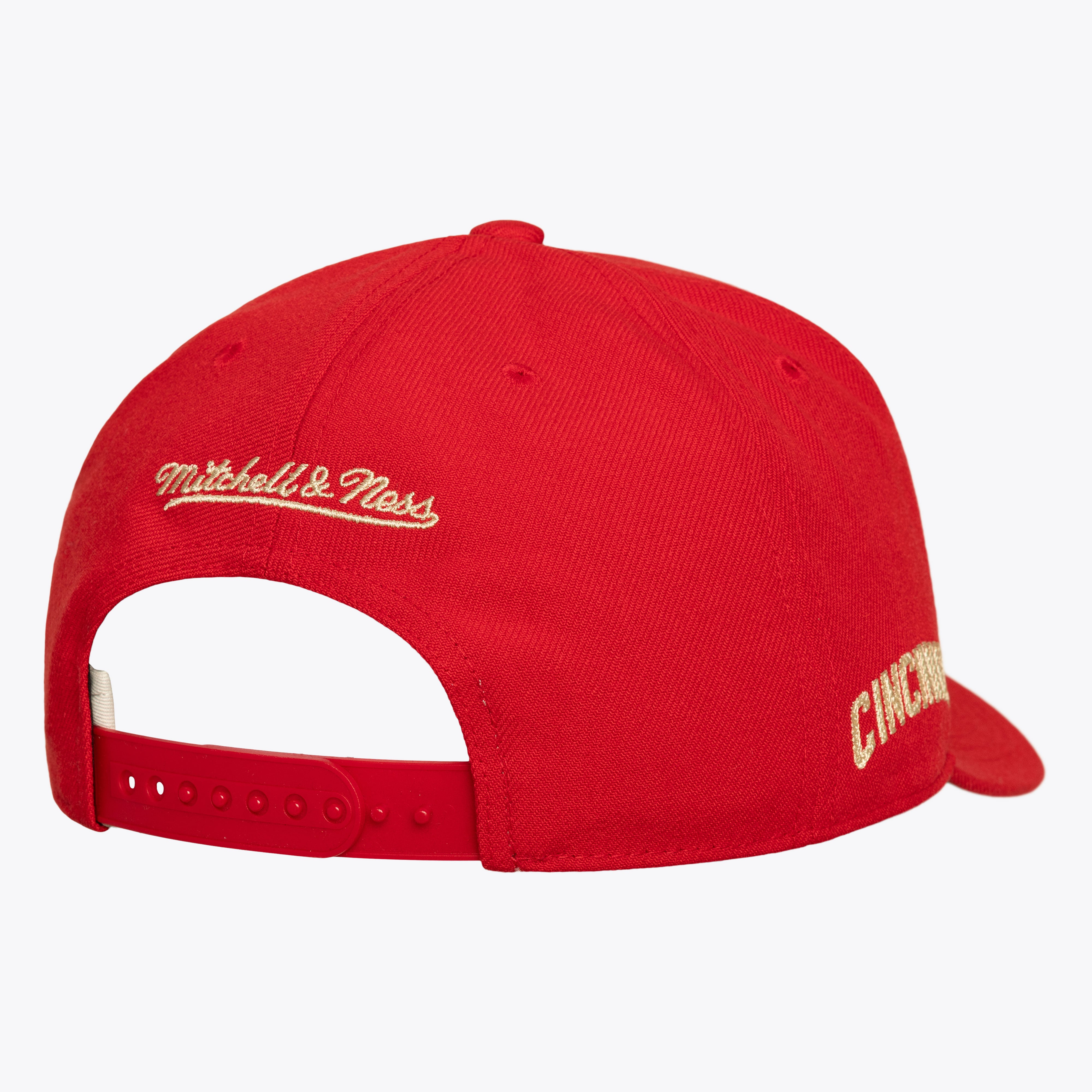 Men's Mitchell & Ness Red Cincinnati Reds Secondary Pop Pro Snapback Hat