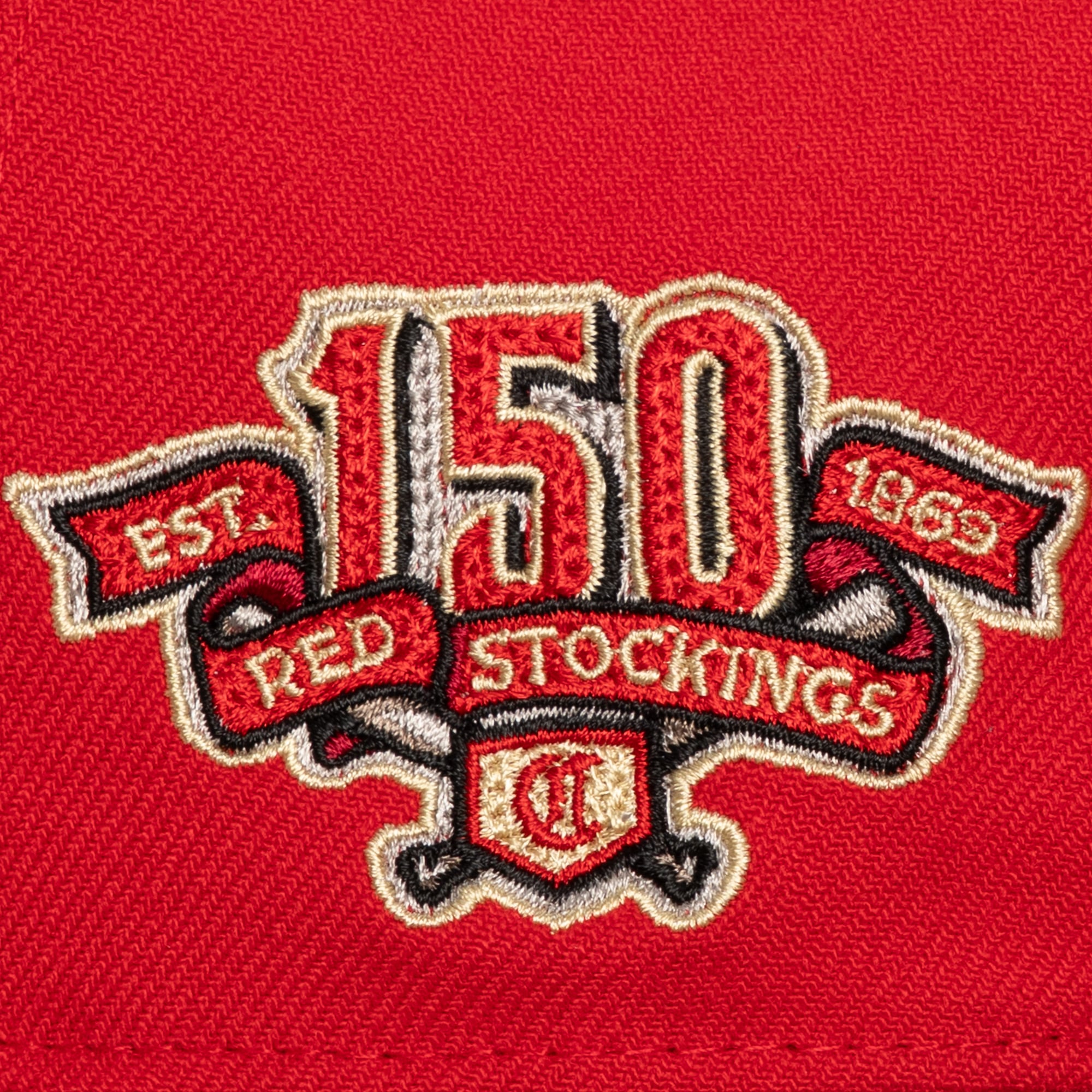 Men's Mitchell & Ness Red Cincinnati Reds Secondary Pop Pro Snapback Hat