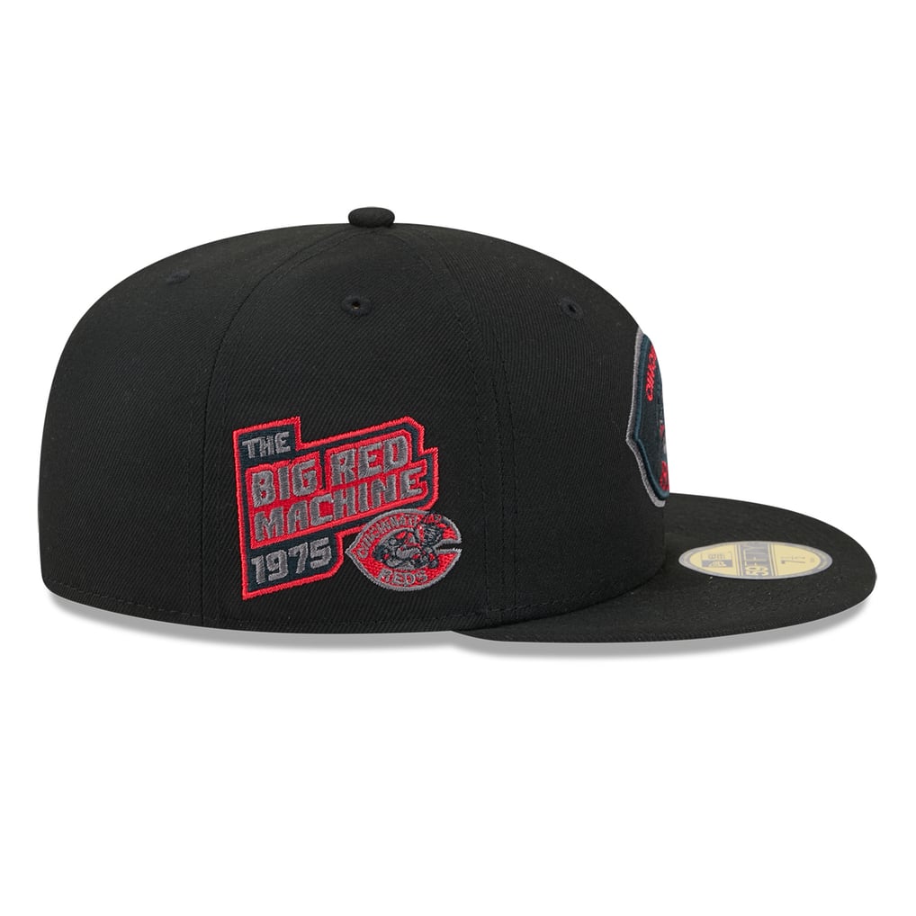 Cincinnati Reds New Era Color Pop 59FIFTY Fitted Hat - Black