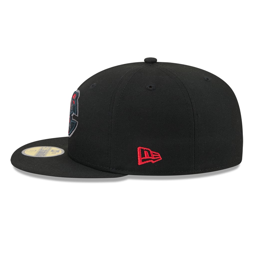Cincinnati Reds New Era Color Pop 59FIFTY Fitted Hat - Black