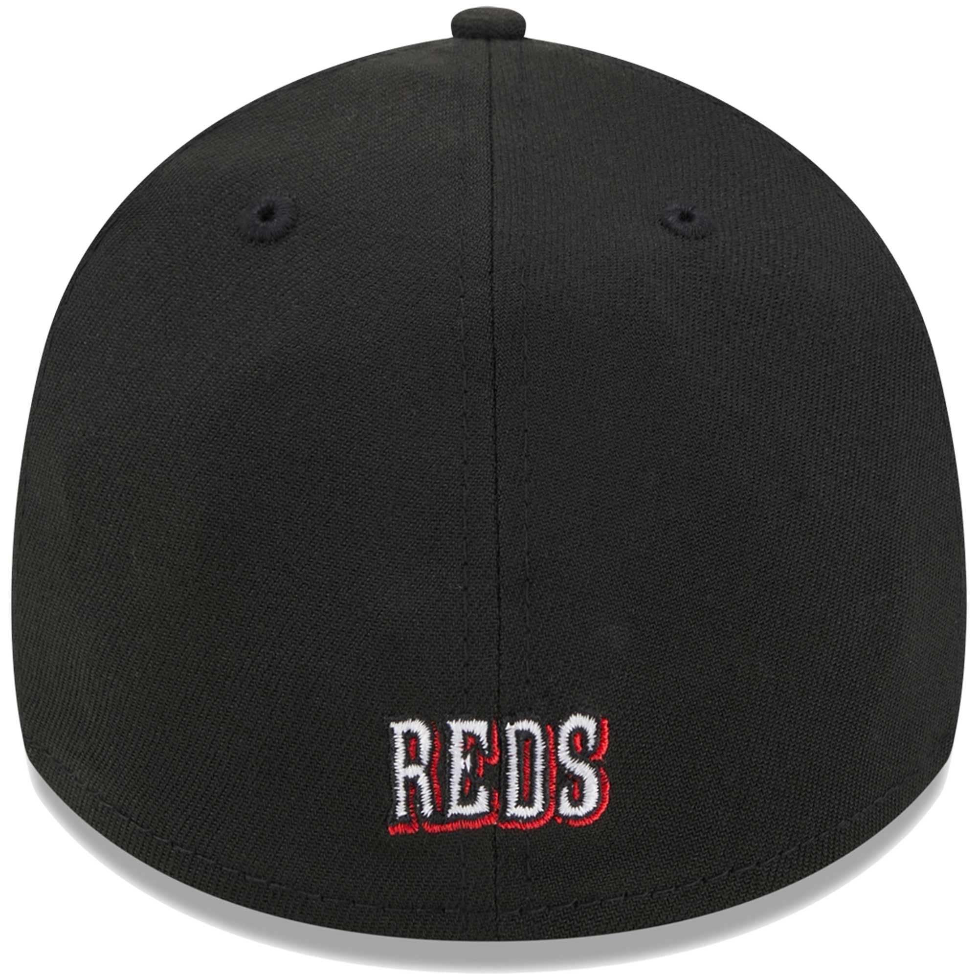 Casquette Flex 39THIRTY avec logo Cincinnati Reds New Era pour homme, noire